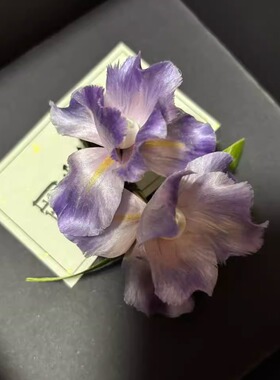 绒花手作饰品国风气质淡雅配饰淑女新中式古韵温柔发夹头饰