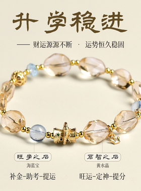 【财运源源不断】黄水晶海蓝宝