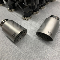 Double-welded side car retrofitted exhaust pipe tailpipe tailpipe universal stainless steel silencer decoration accessories Supplies with mesh