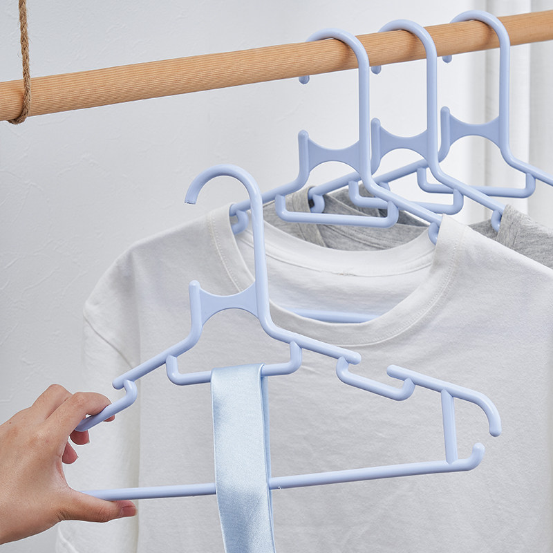 汇丰信佳 6个组 加厚可挂裤吊带T恤衬衫塑料衣架衣挂衣撑子37.5cm,淘宝优惠券,粉丝福利购,淘宝优惠卷