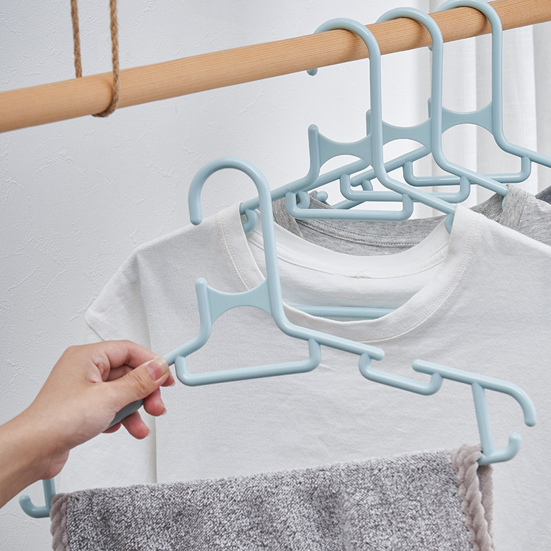 汇丰信佳 6个组 加厚可挂裤吊带T恤衬衫塑料衣架衣挂衣撑子37.5cm,淘宝优惠券,粉丝福利购,淘宝优惠卷