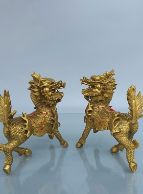 麒麟摆件家居客厅古典风开业礼品