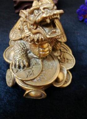 铜龙龟子母家居风水轮镇宅招财门厅中式办公室客厅摆件桌面玄关号