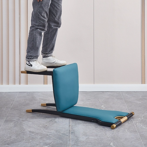 Ресторан легкий роскошный обеденный стул Современный простые банкетные дома коробка железной арт High Back Новый китайский отель стул