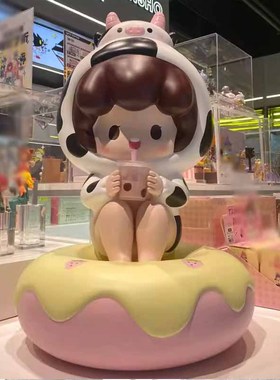 玻璃钢卡通人物雕塑定制3D打印吉祥物企业ip幼儿园户外公仔大摆件