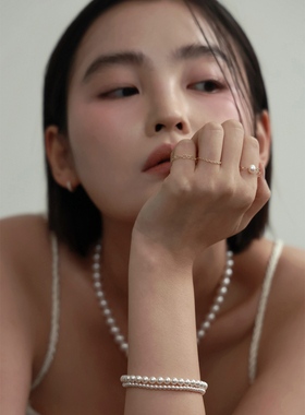 女珍珠气质简约手链叠带
