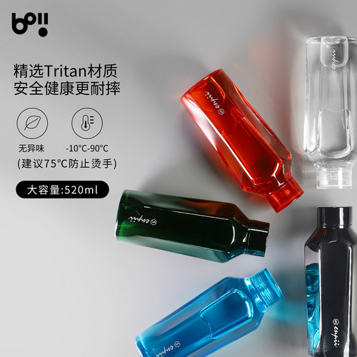 Boii高颜值水杯夏季Tritan杯子大容量泡茶花茶杯咖啡杯男女网红款 - 图1