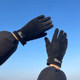 Autumn and winter outdoor cycling warm fleece gloves