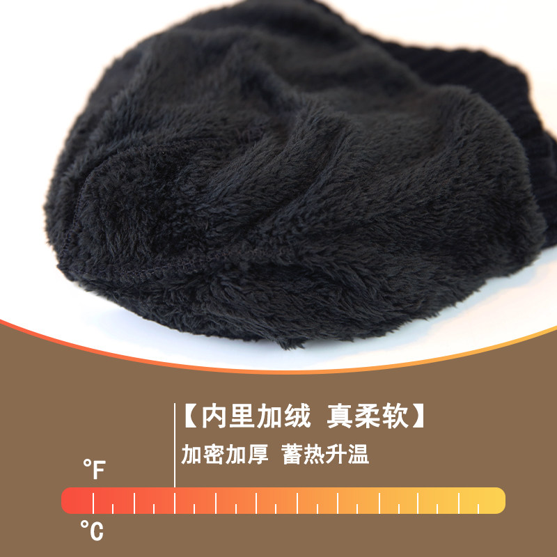 帽子男士冬季防风防寒保暖包头针织帽护耳加绒加厚套头毛线帽男款,淘宝优惠券,粉丝福利购,淘宝优惠卷