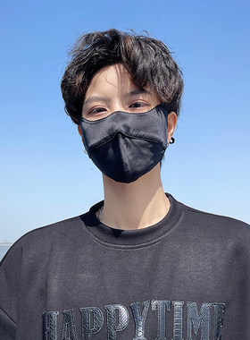 桑蚕丝防晒面罩男士夏季骑行口罩