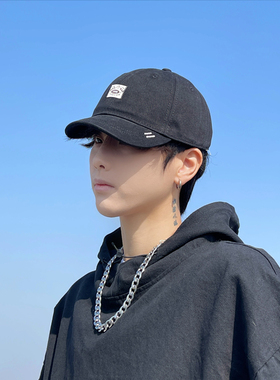 春夏季美式复古短檐男款棒球帽子