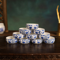 Crickets Crickets Crickets Basin Waist Drum Water Bowls Sink Water Bottlers Utensils Supplies Jingdezhen Refined glazed green flower sushi