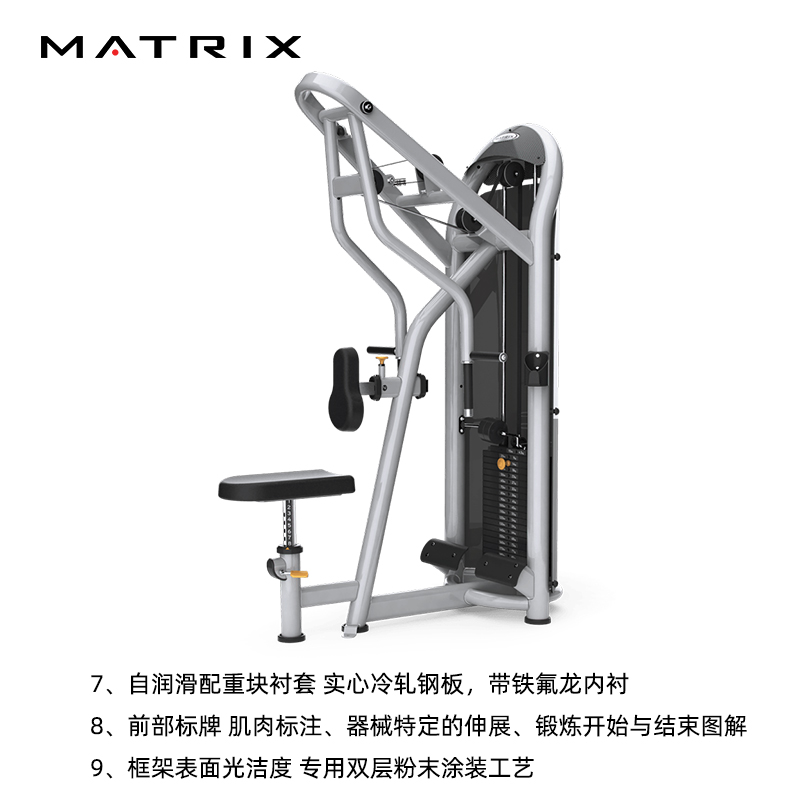 美国乔山MATRIX坐式划船拉力练习器G3-S31健身房力量器材私教健身-图2