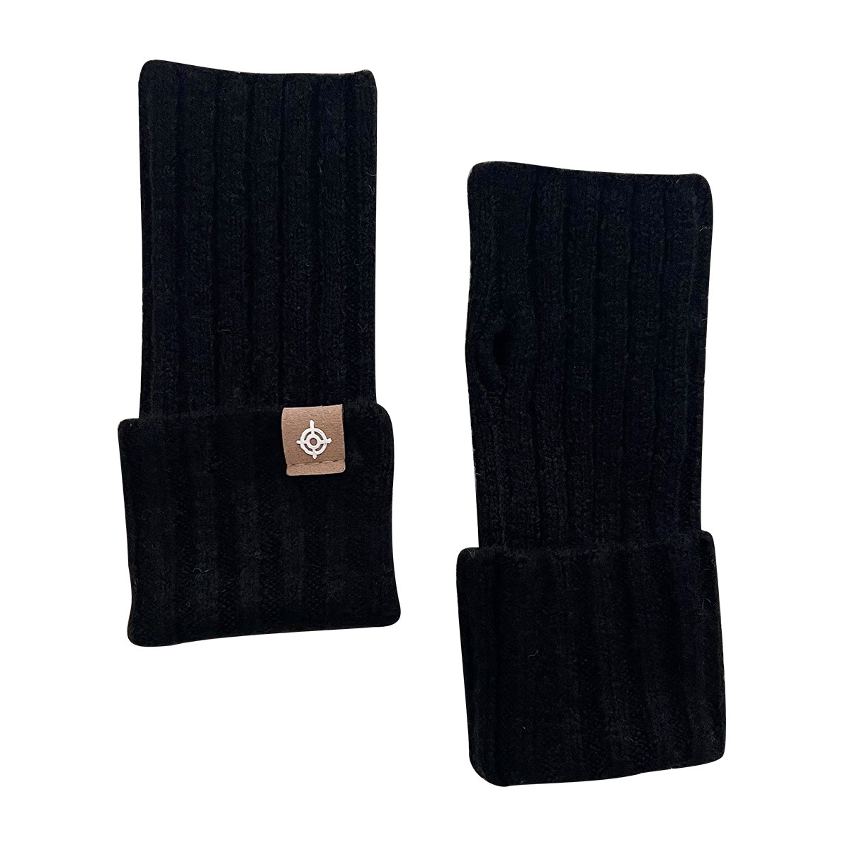 秋冬韩国ins半指手套含羊毛纯色针织保暖护腕手套学生可触屏手套,淘宝优惠券,粉丝福利购,淘宝优惠卷