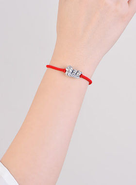 蛇鸡牛三合手链男女同款足银复古