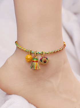 端午节五彩绳手链粽子