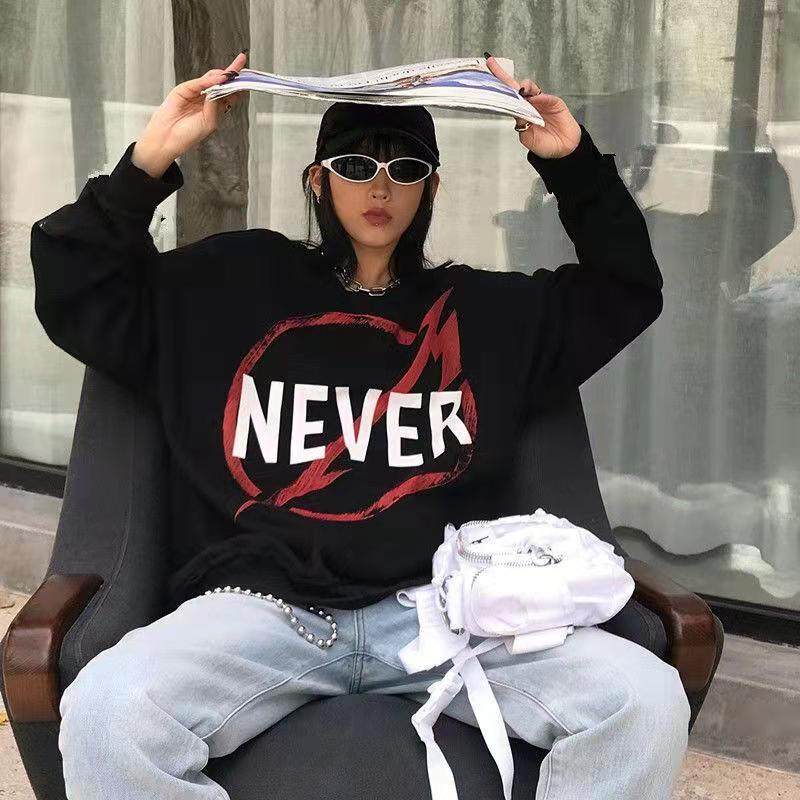 韩版连帽春秋美式vintage男女卫衣 秘印卫衣/绒衫