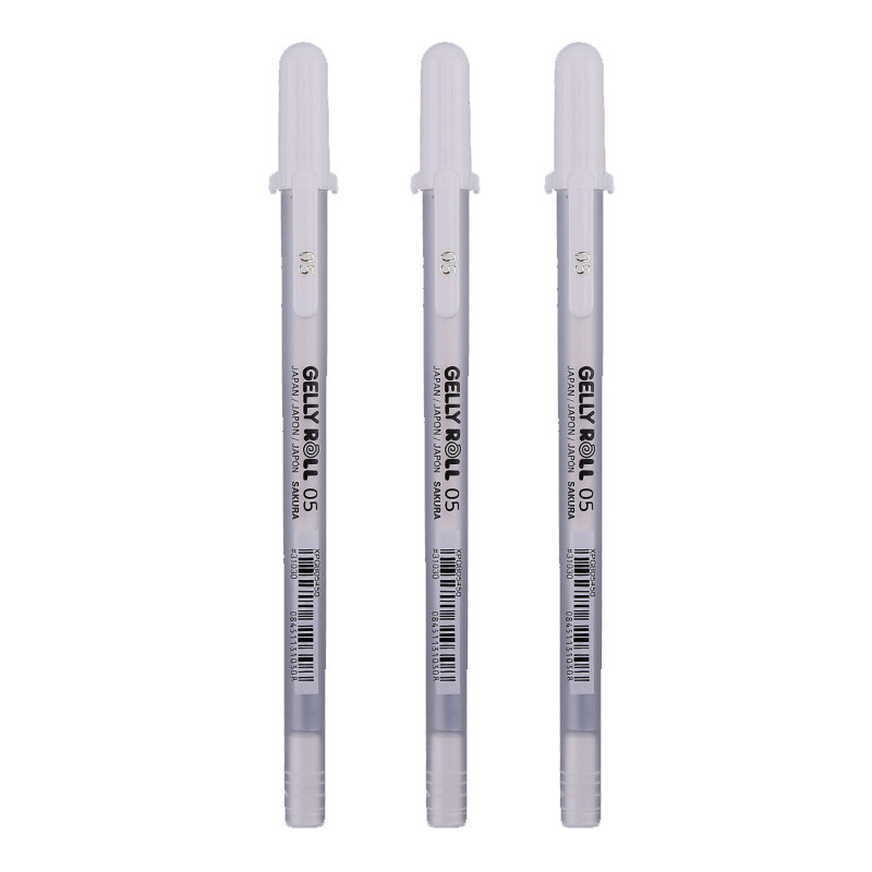 樱花牌高光绘画笔白笔gellyroll美术高光白笔画画手绘专用高光笔勾线笔彩铅素描儿童手账水彩马克笔白色画笔,淘宝优惠券,粉丝福利购,淘宝优惠卷