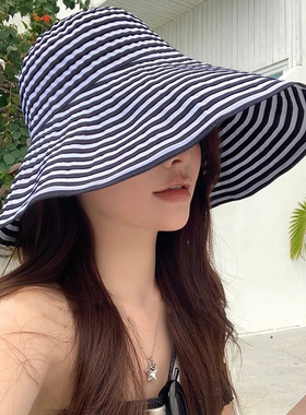灵允大檐遮阳渔夫帽女夏网红同款