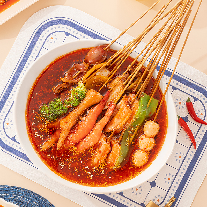 好人家四川乐山钵钵鸡调料麻辣红油口水鸡料包冷锅串串香调味粉包 - 图2