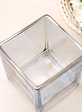 欧式幻彩色玻璃花瓶 现代简约样板房创意家居装饰品客厅花器摆件