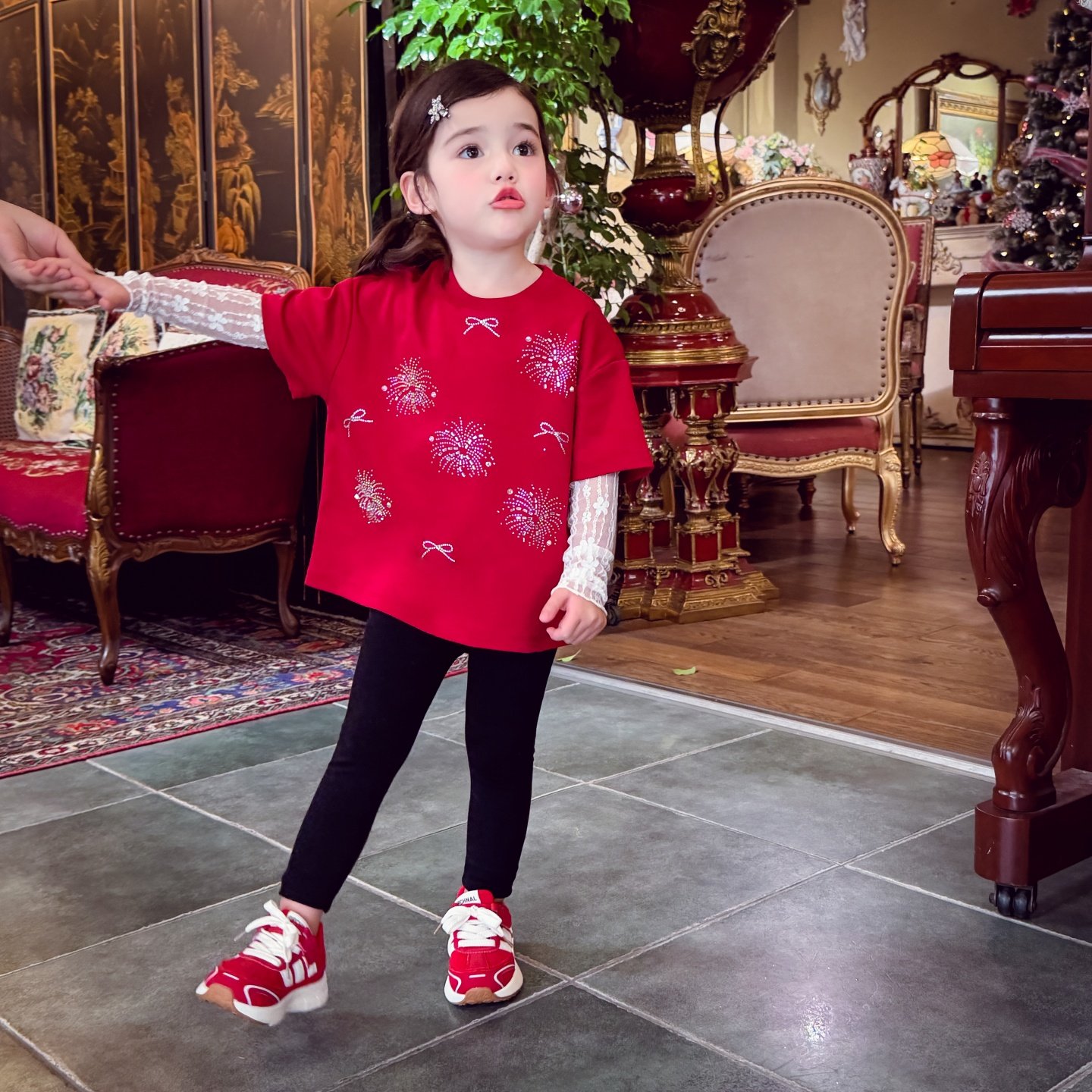 米米哈罗女童长裤春装2026新款儿童百搭修身休闲裤女孩外穿打底裤,淘宝优惠券,粉丝福利购,淘宝优惠卷