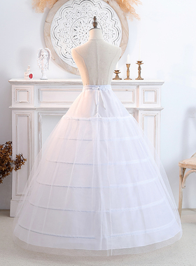 加长特大婚纱礼服cosplay裙撑