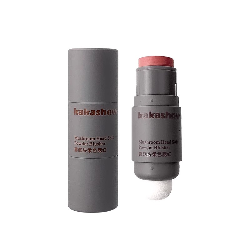 蘑菇头柔色腮红膏易上色双头腮红棒哑光自然修容懒人神器 - 图3