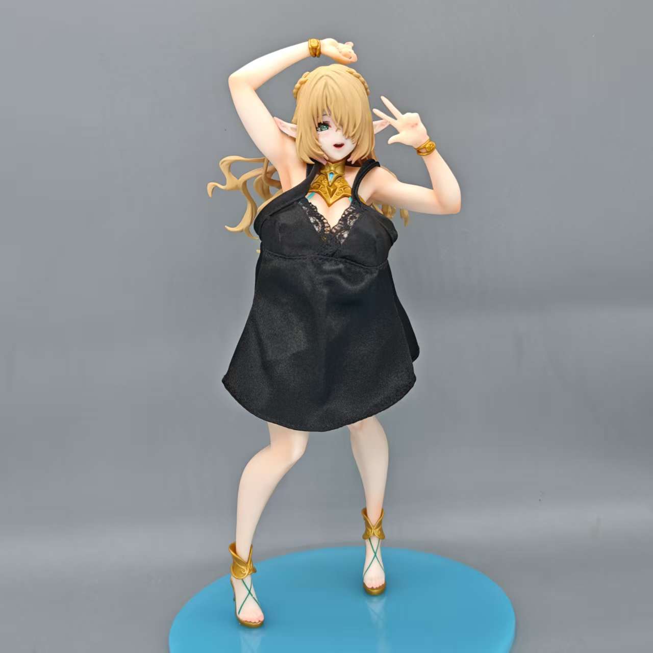 CR Elf Village 8th Villager Cecil Swimsuit Beautiful Girl Two-dimensional Animation Figure Model Chassis Ornament