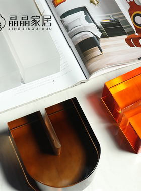 霓虹拱形轻奢风有机玻璃磨砂书档