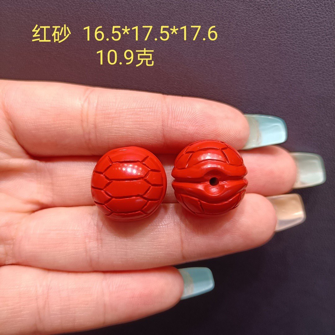 朱砂富甲配件佛珠手链背云隔珠 红砂龟壳散珠diy文玩手绳国风配饰,淘宝优惠券,粉丝福利购,淘宝优惠卷