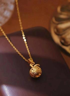 不掉色满天星钱袋项链