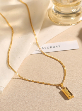 黄金色轻奢高级毛衣颈小众锁骨链