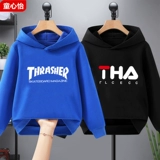 Толстовка для мальчиков, детский осенний удерживающий тепло лонгслив с капюшоном, подходит для подростков, коллекция 2023, детская одежда