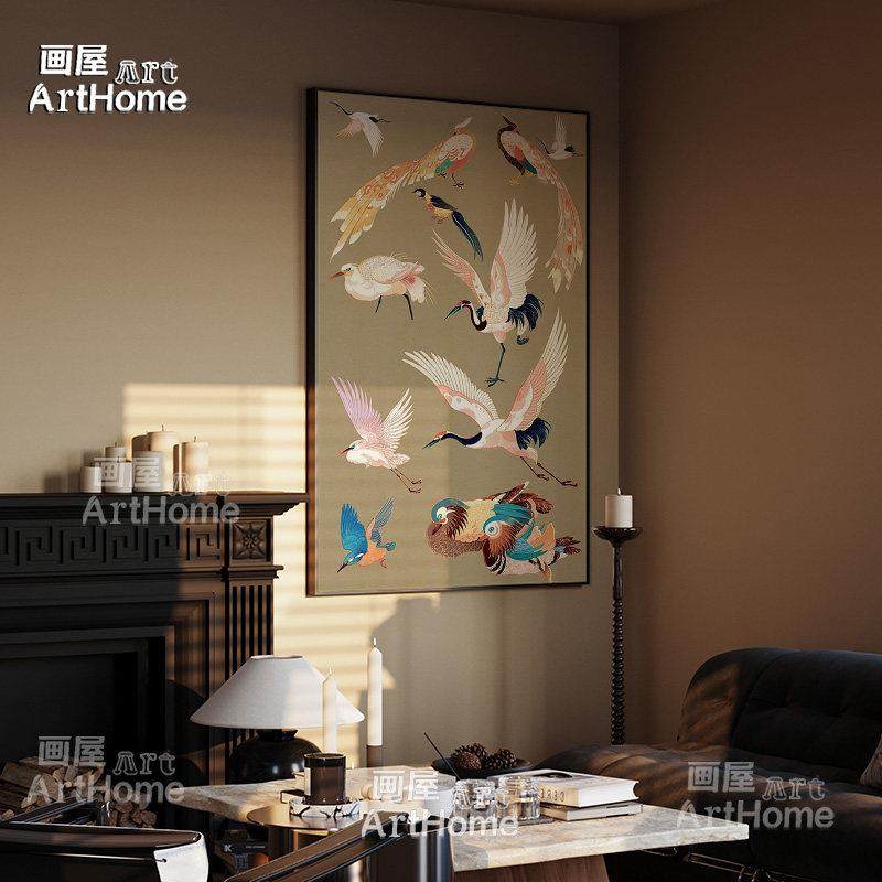 法式中国风装饰画餐厅挂画南洋复古风中国风花鸟壁炉玄关走廊,淘宝优惠券,粉丝福利购,淘宝优惠卷