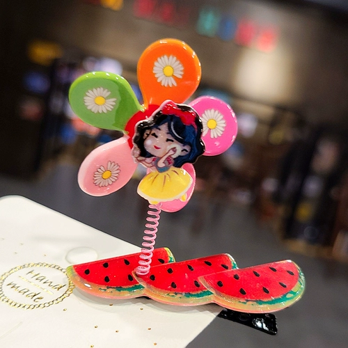 Детская заколка для волос, челка, милая игрушка «Ветерок» для принцессы, креативные детские шпильки для волос, креативный подарок