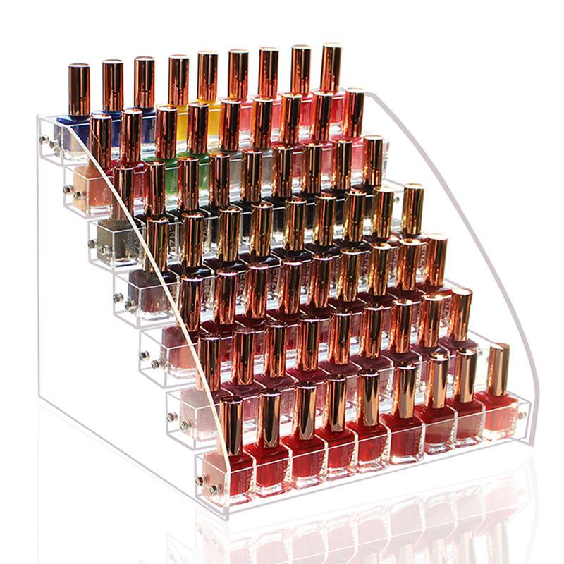 Acrylic doll ladder display rack multi-layer perfume and cosmetics storage box cigarette rack desktop storage rack