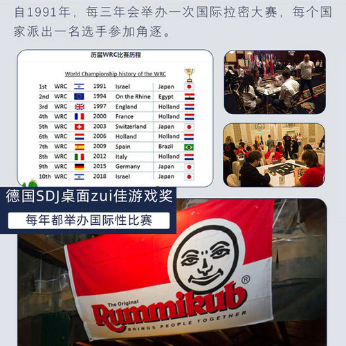 rummikub豪华版拉密桌游儿童益智玩具逻辑思维训练游戏数字牌麻将 - 图1