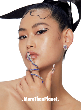 MoreThanPlanet蜿蛇串珠开口戒