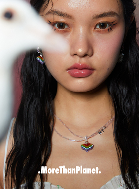 MoreThanPlanet饕餮怪爱心项链