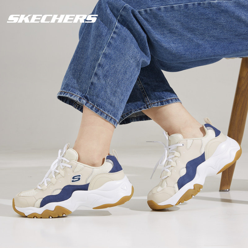 斯凯奇官方旗舰店林允同款秋熊猫鞋 skechers奥康时尚休闲鞋