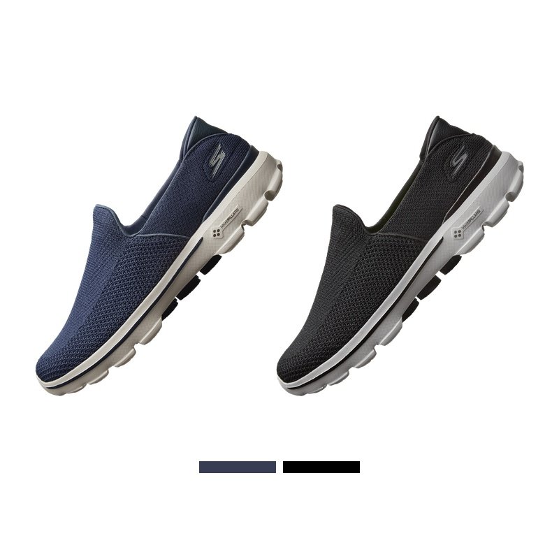 skechers官方春季网面一脚蹬男鞋 skechers奥康网面鞋
