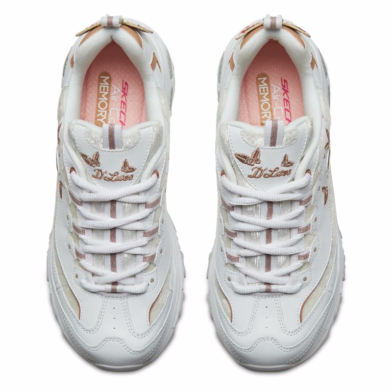 skechers官方旗舰蝴蝶刺绣老爹女鞋 skechers奥康时尚休闲鞋