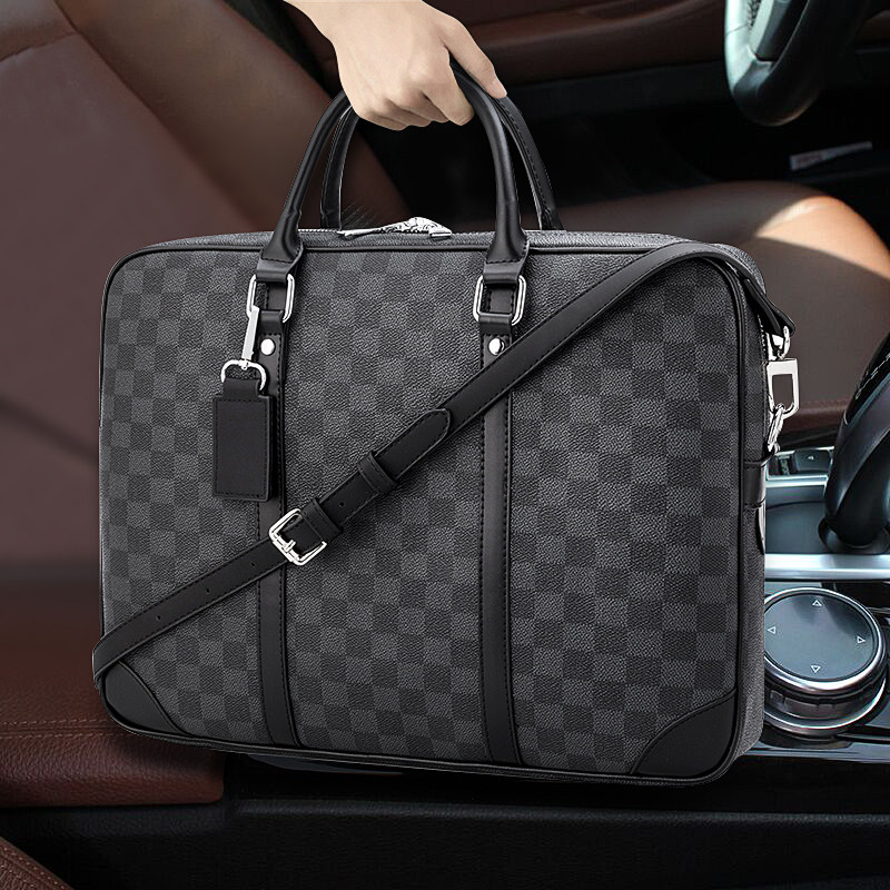 quq男士手提包横款真皮lv ho公文包 quq男士包袋