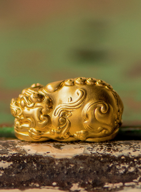 招财貔貅手链手饰黄金厚壁乾道嘉