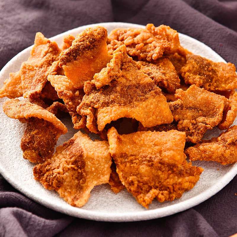 猪油渣零食脂渣青岛特产脆皮五花肉 俏美味猪肉类