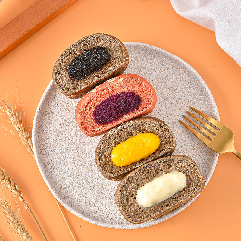 全麦欧包0无蔗糖油低脂减卡肥面包 俏美味西式糕点