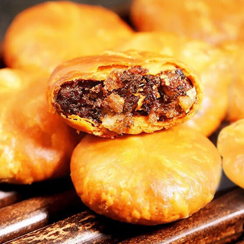 黄山烧饼梅干菜安徽特产休闲烧饼干 俏美味传统糕点