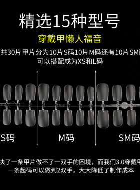 MOSI摹丝穿戴甲用甲片分段分码式