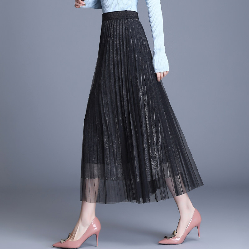 黑色春季2020新款blingbling半身裙 朵琪蕊半身裙